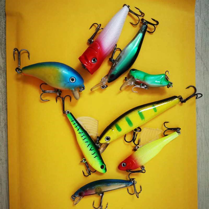 Fishing Lure Crankbait - Lagerräumung Angelköder Minnow VIB Pencil Popper
