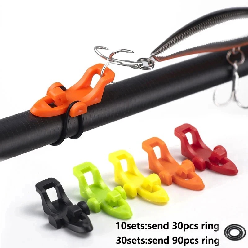 Fishing Lure Jig - 10-20 Sets Angelruten-Hakenhalter Köderhalter Zubehör für