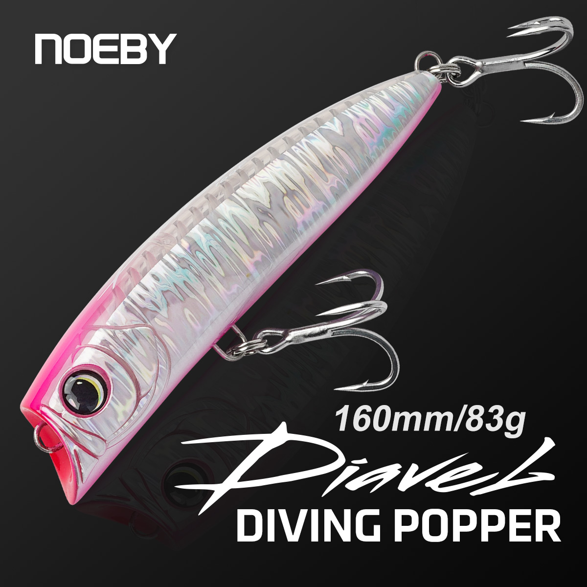 Fishing Lure Popper - Noeby Tauch-Popper Angelköder 160mm 83g Schwimmender