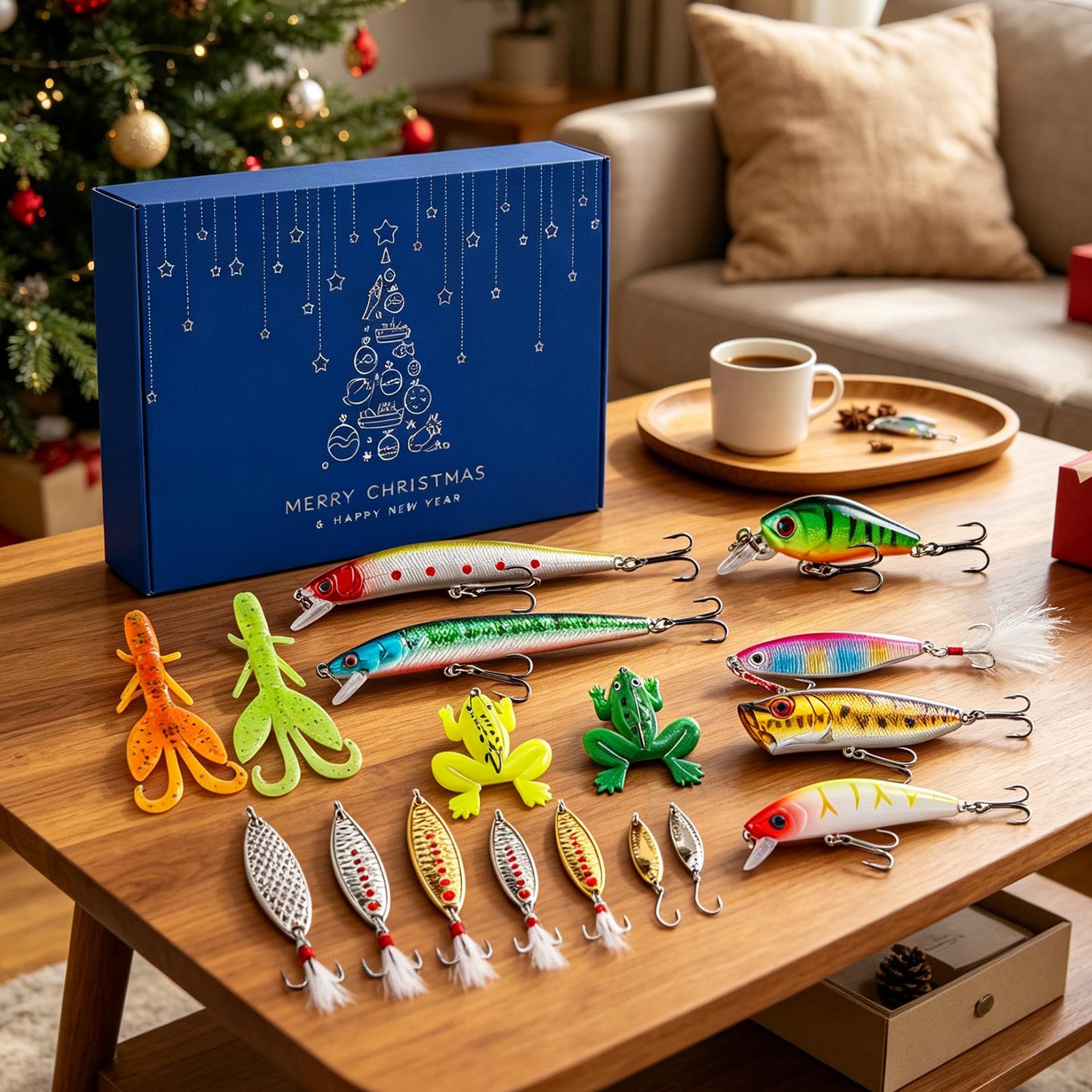 24 Tage Weihnachts-Adventskale – Fishing Lure Box Bewertung und Preis