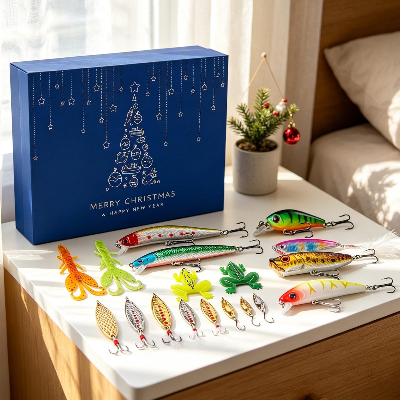 24 Tage Weihnachts-Adventskale – Fishing Lure Box Bewertung und Preis