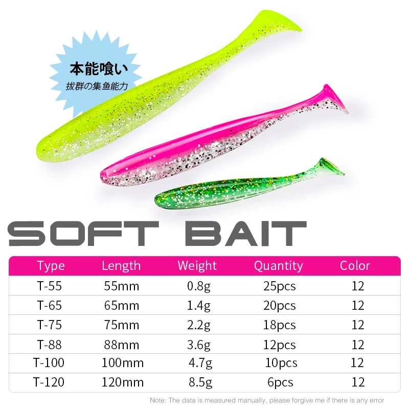 TSURINOYA NEUE GRÖSSE 100mm 12 – Fishing Lure Soft Plastic Bewertung und Preis