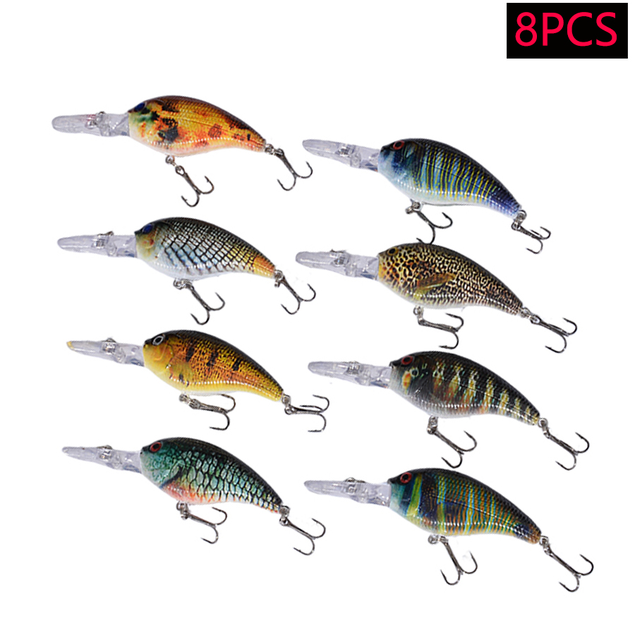 8-teiliges Jerkbait Minnow ABS – Fishing Lure Crankbait Bewertung und Preis